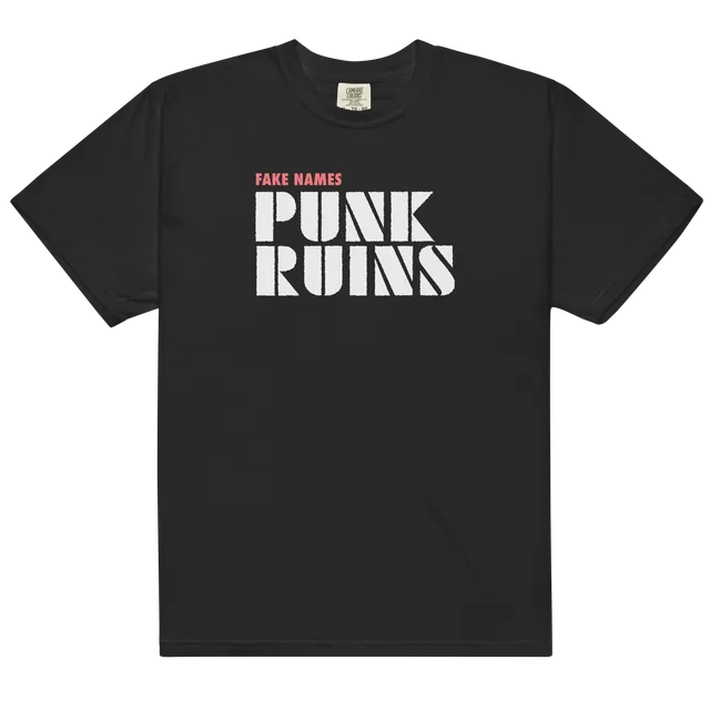 epitaph-records-punk-ruins-t-shirt-noir-coton-fake-names image 1