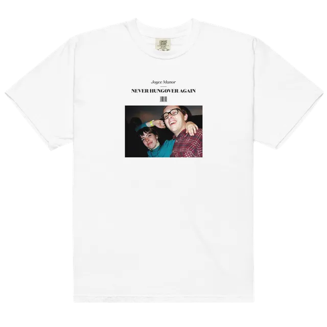 joyce-manor-never-hungover-again-t-shirt-blanc-coton image 1