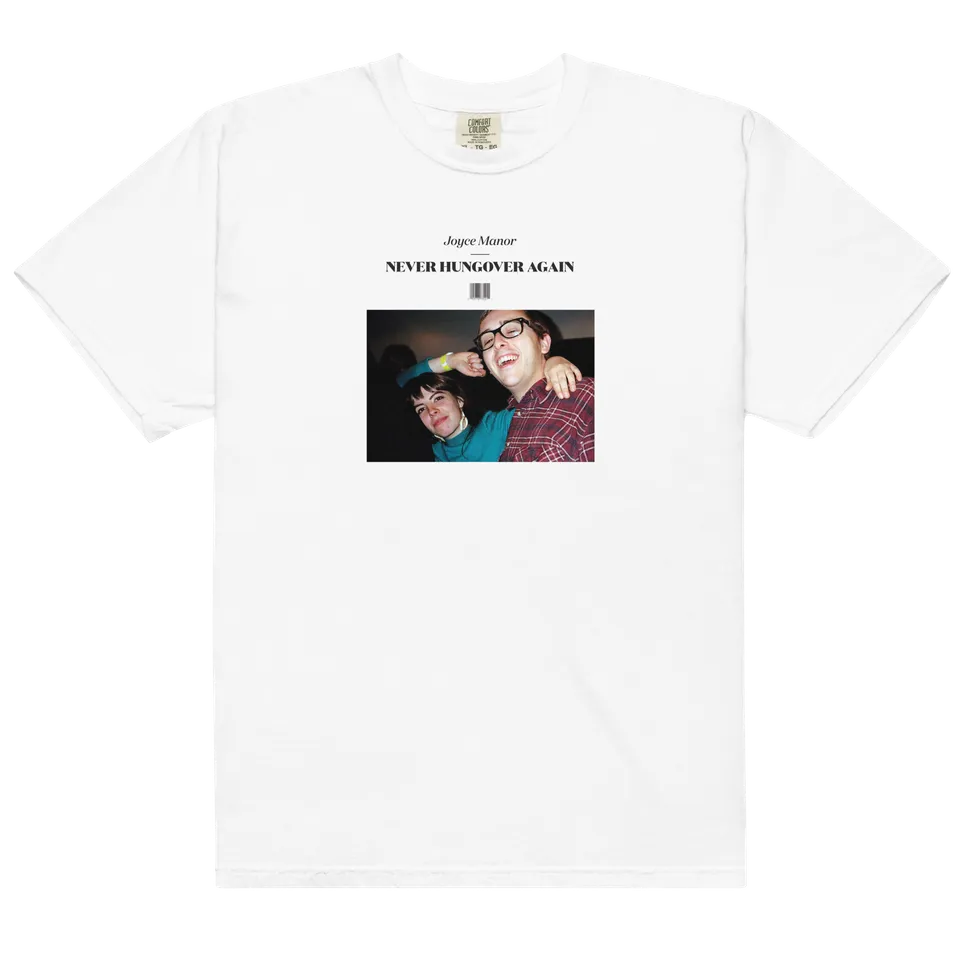 joyce-manor-never-hungover-again-t-shirt-blanc-coton image 1