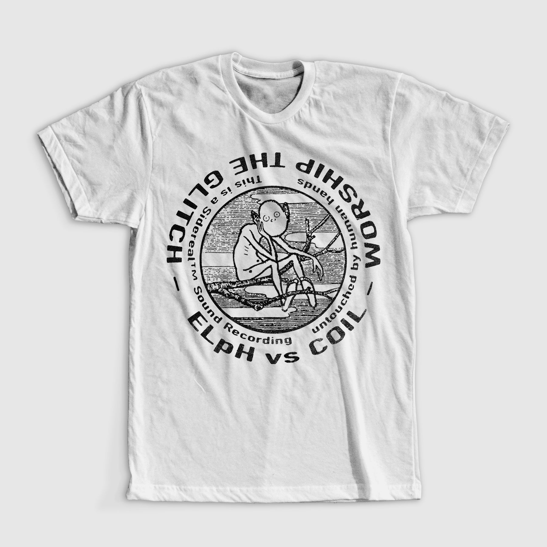 coil-worship-the-glitch-t-shirt-blanc-taille-l image 1