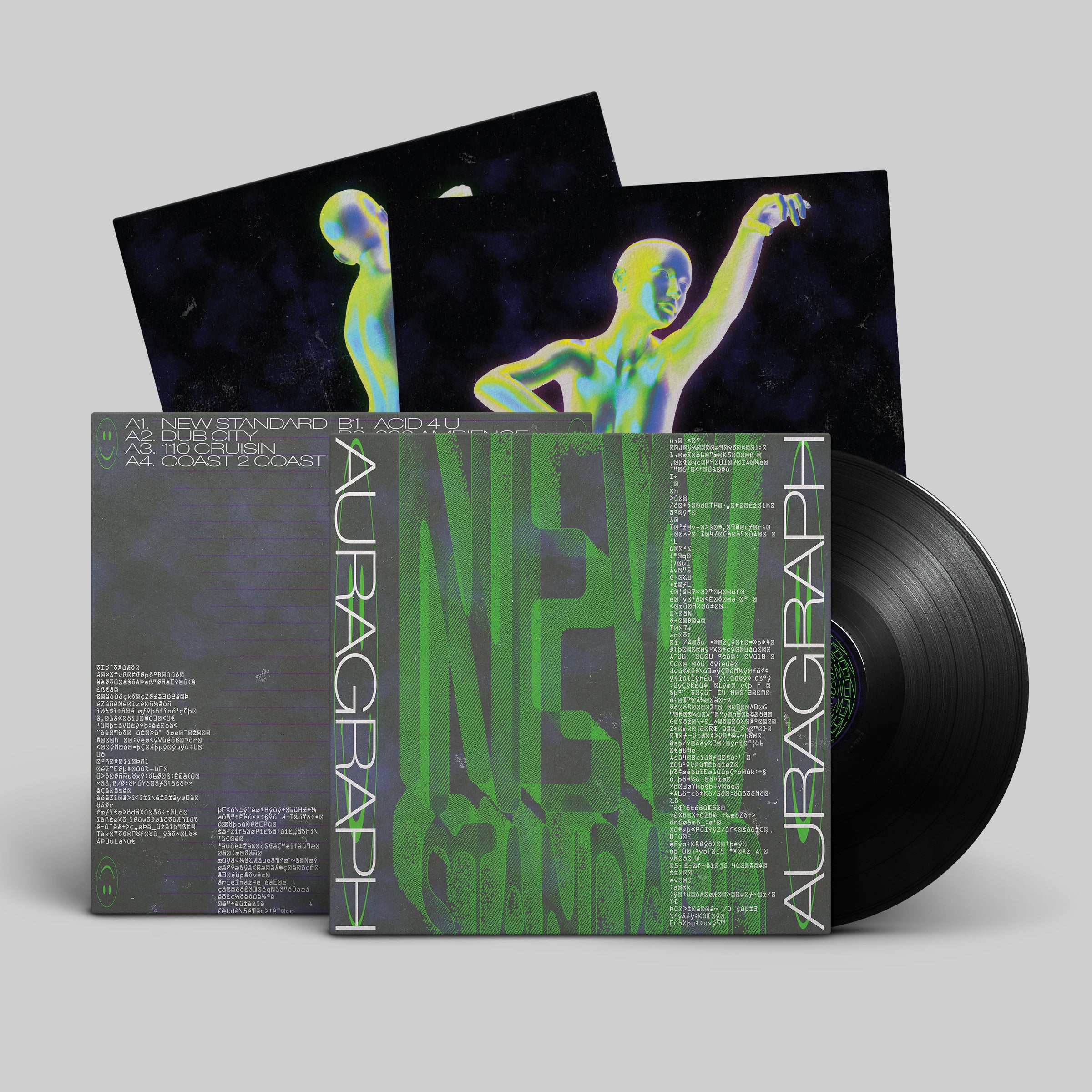 auragraph-new-standard-vinyle-lp-noir-acid-house-rave image 4