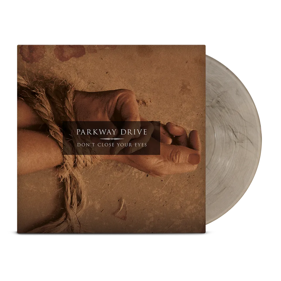 parkway-drive-don-t-close-your-eyes-vinyle-clear-black-smoke image 1