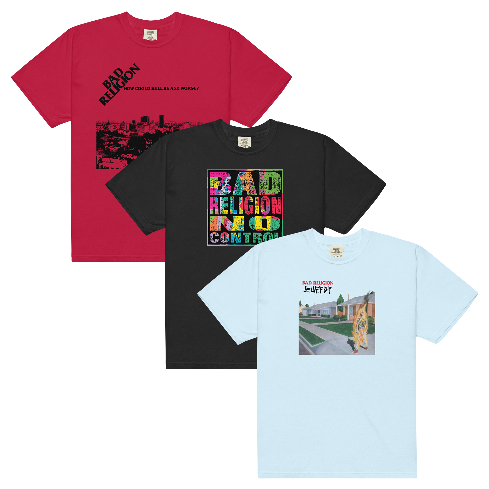 bad-religion-lot-3-t-shirts-suffer-no-control-coton image 1