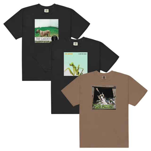 the-garden-t-shirt-bundle-lot-3-tees-noir-marron image 1