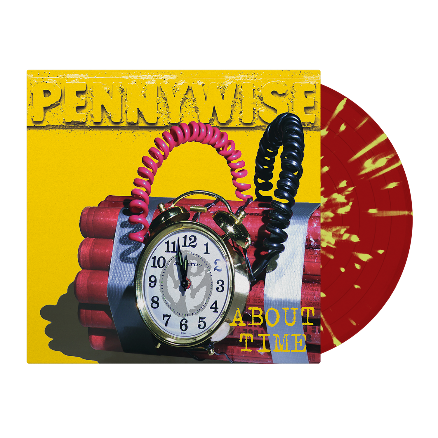 pennywise-about-time-lp-vinyle-splatter-pomme-citron image 1