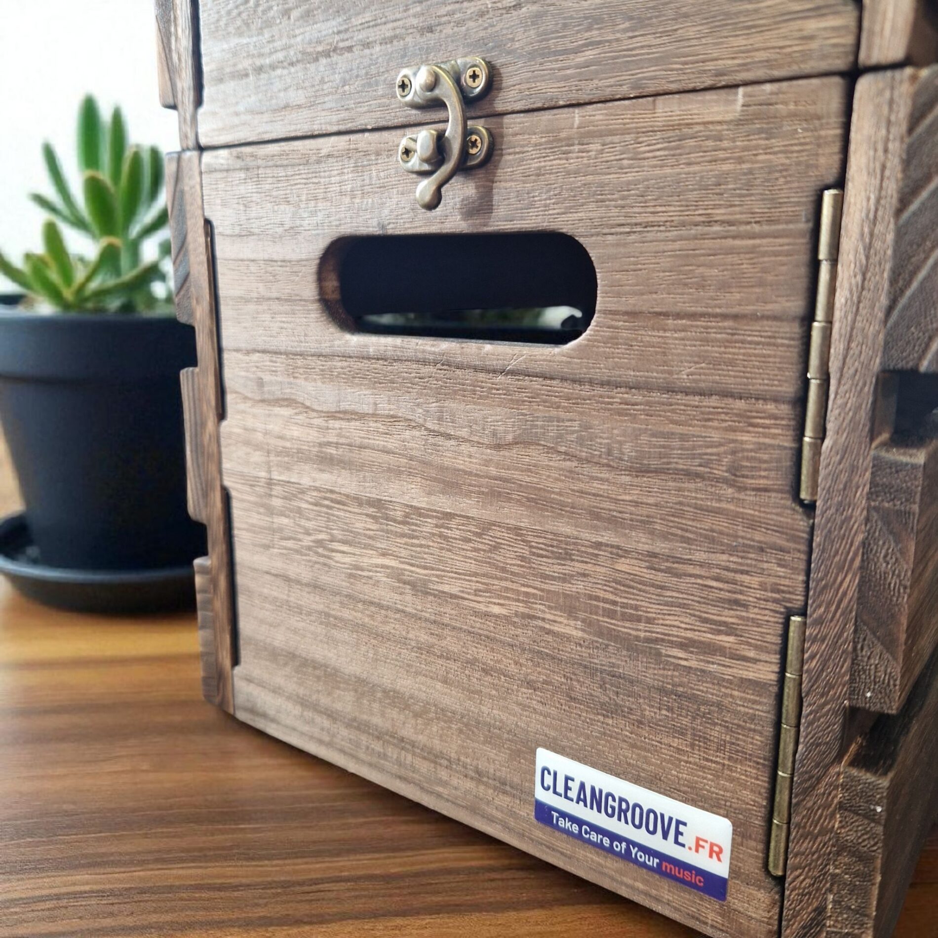 cleangroove-groovebox-45-caisse-vinyle-bois-lot-de-2-150-disques image 2