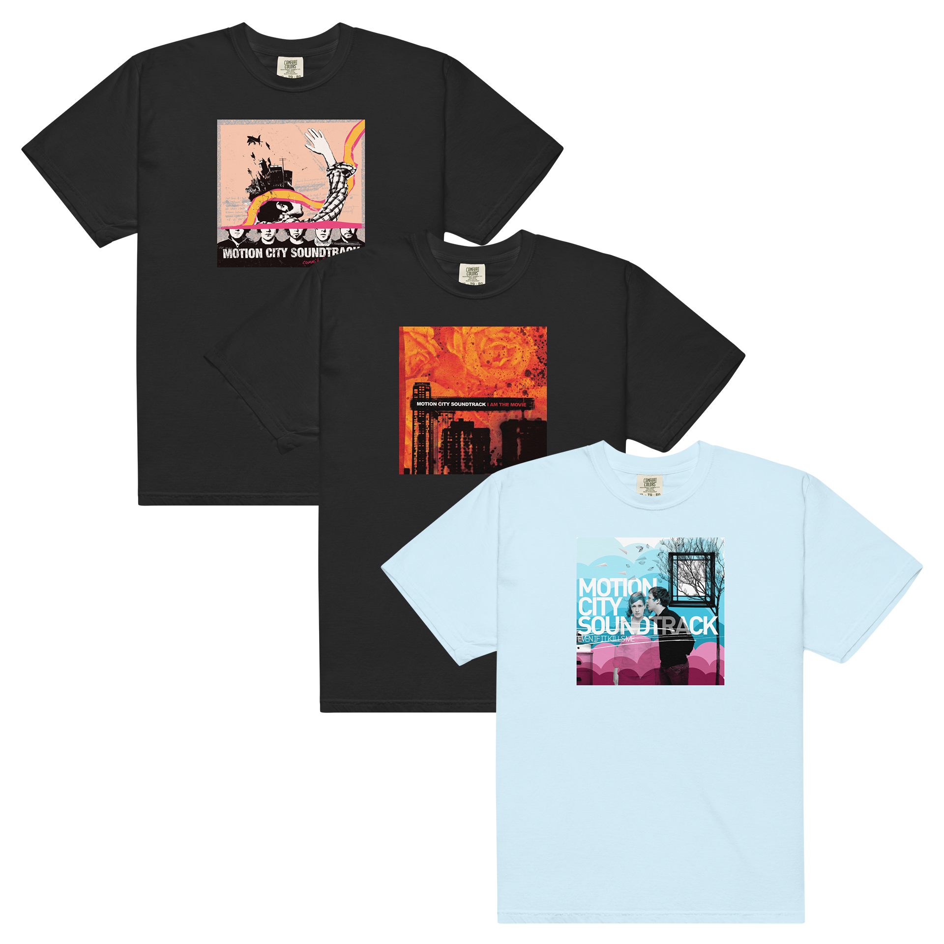 motion-city-soundtrack-bundle-3-t-shirts-coton image 1