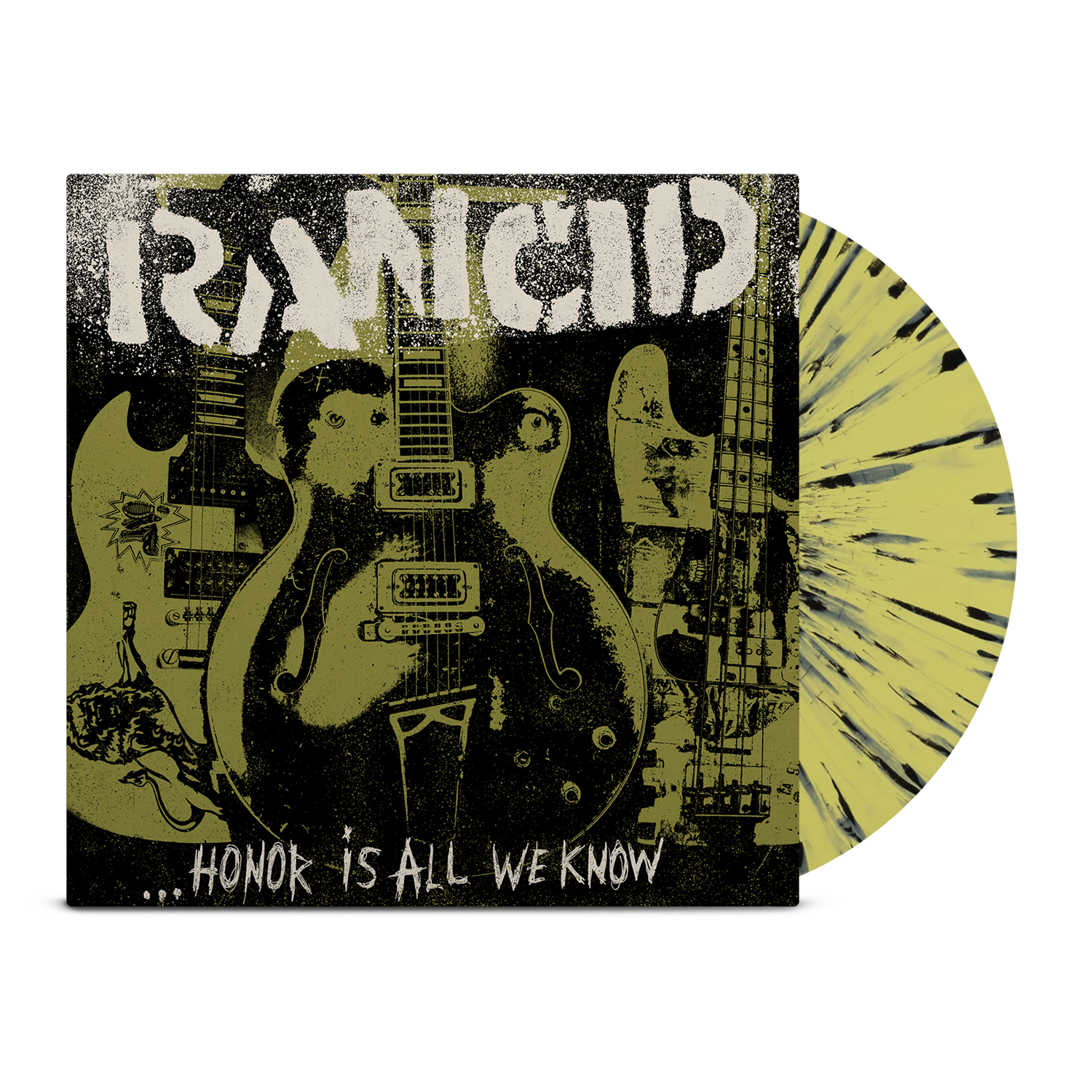 rancid-honor-is-all-we-know-lp-vinyle-splatter-jaune image 1