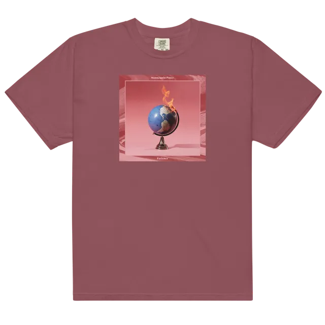 mannequin-pussy-patience-t-shirt-rouge-brique-coton image 1