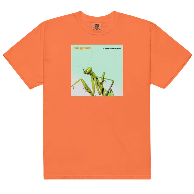 u-want-the-scoop-t-shirt-orange-brul-coton-relax image 1