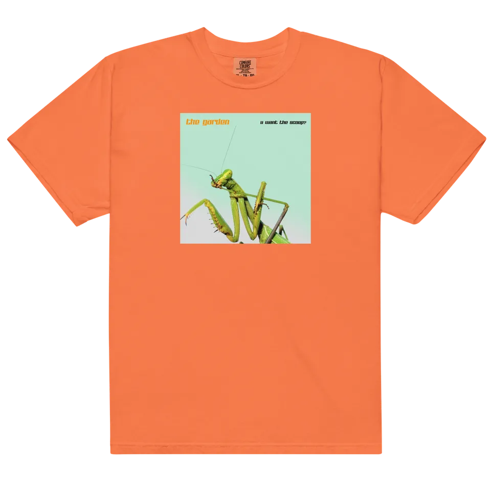 u-want-the-scoop-t-shirt-orange-brul-coton-relax image 1