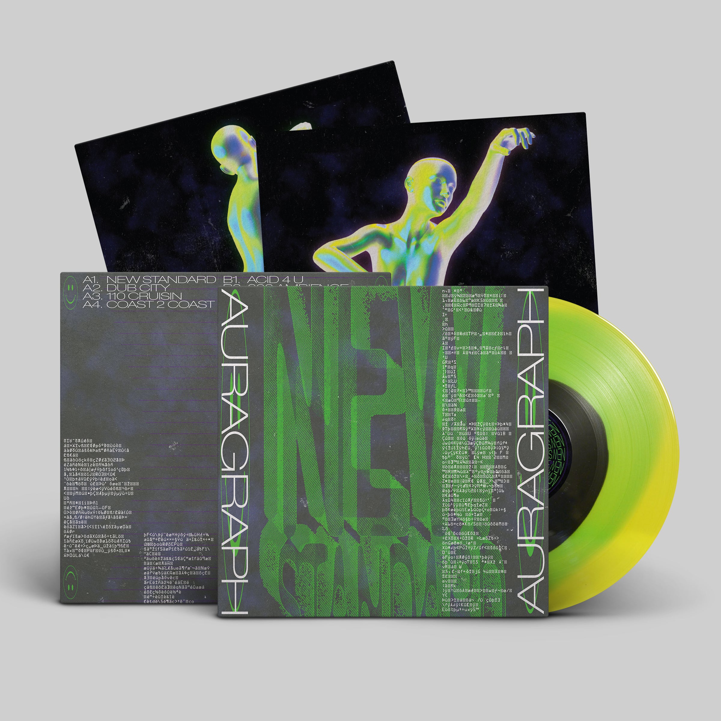 auragraph-new-standard-vinyle-lp-noir-acid-house-rave image 2