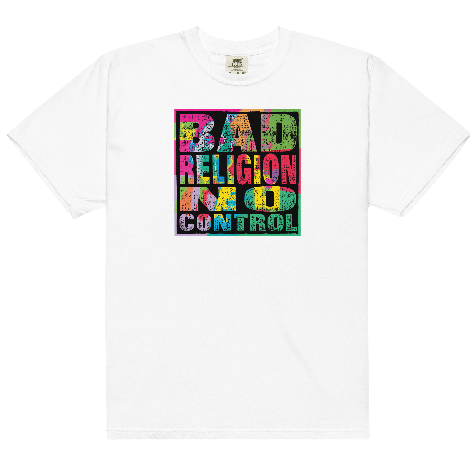 no-control-t-shirt-blanc-coton-manches-courtes image 1