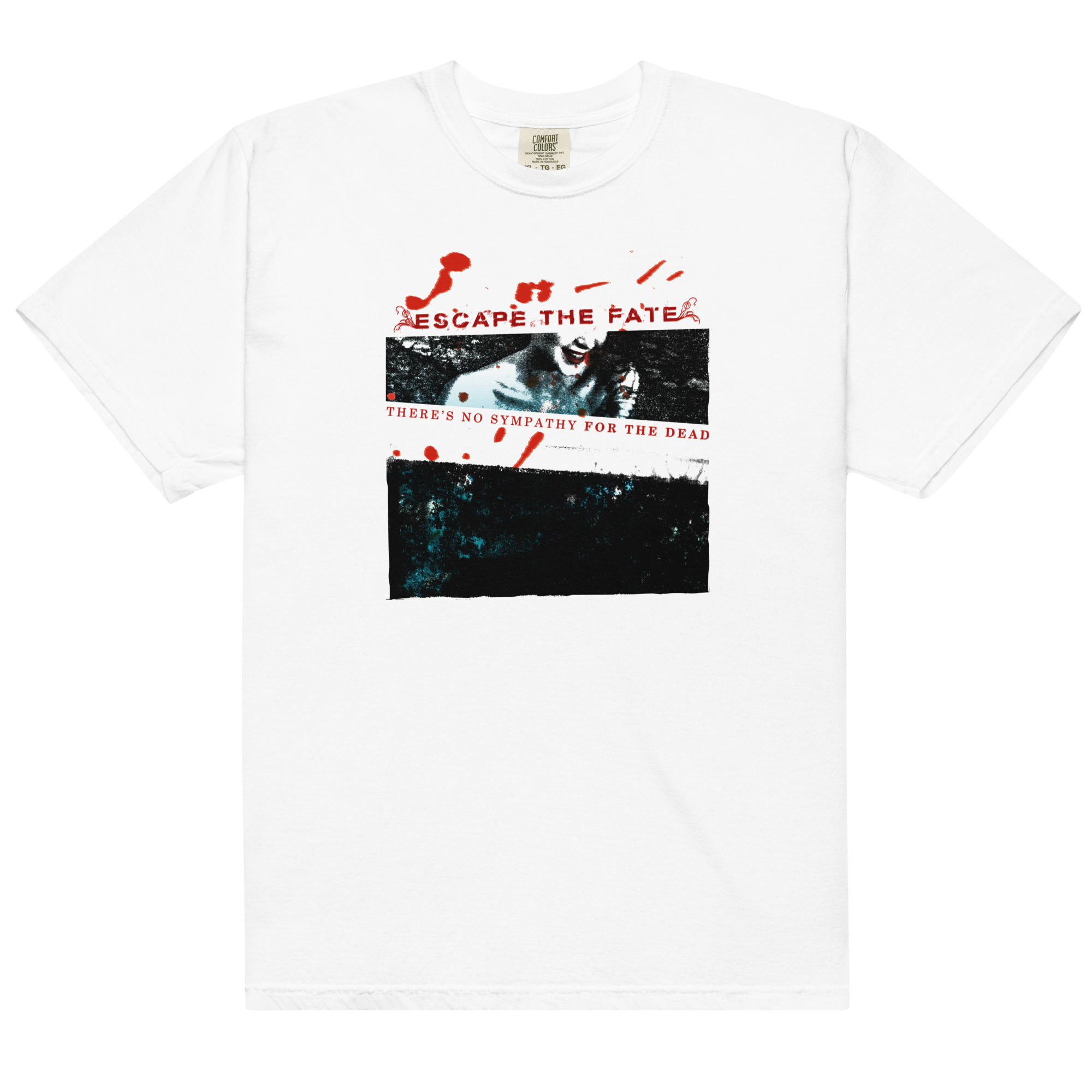 escape-the-fate-there-s-no-sympathy-t-shirt-blanc-coton image 1