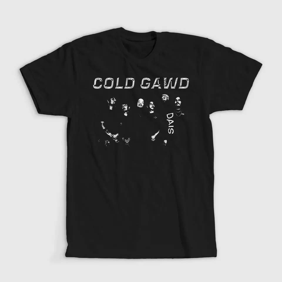 cold-gawd-t-shirt-noir-photo-groupe-taille-m image 1