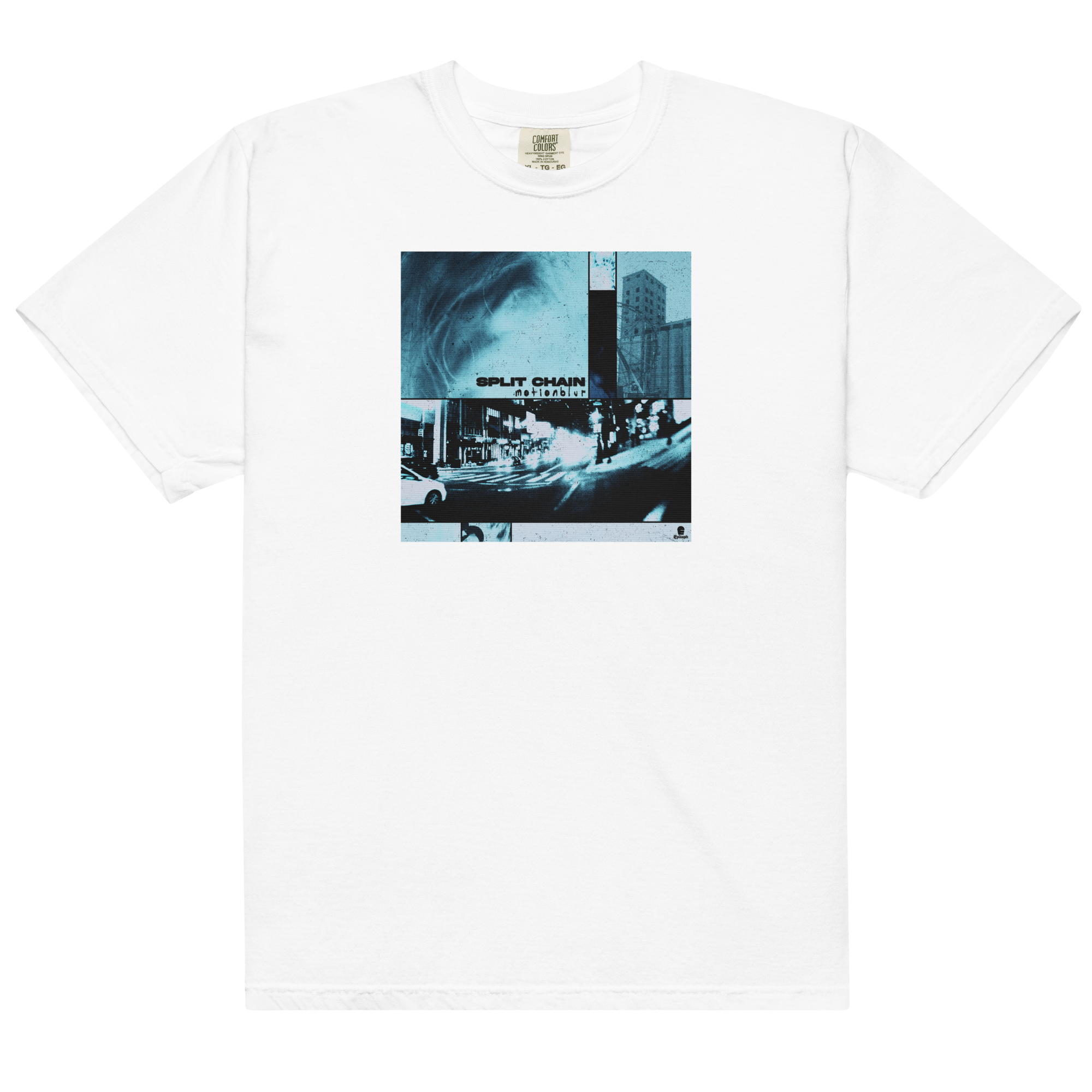 motionblur-t-shirt-blanc-coton-manches-courtes image 1