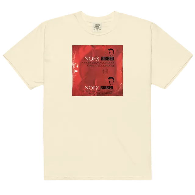 nofx-ribbed-t-shirt-tee-shirt-ivoire-coton image 1