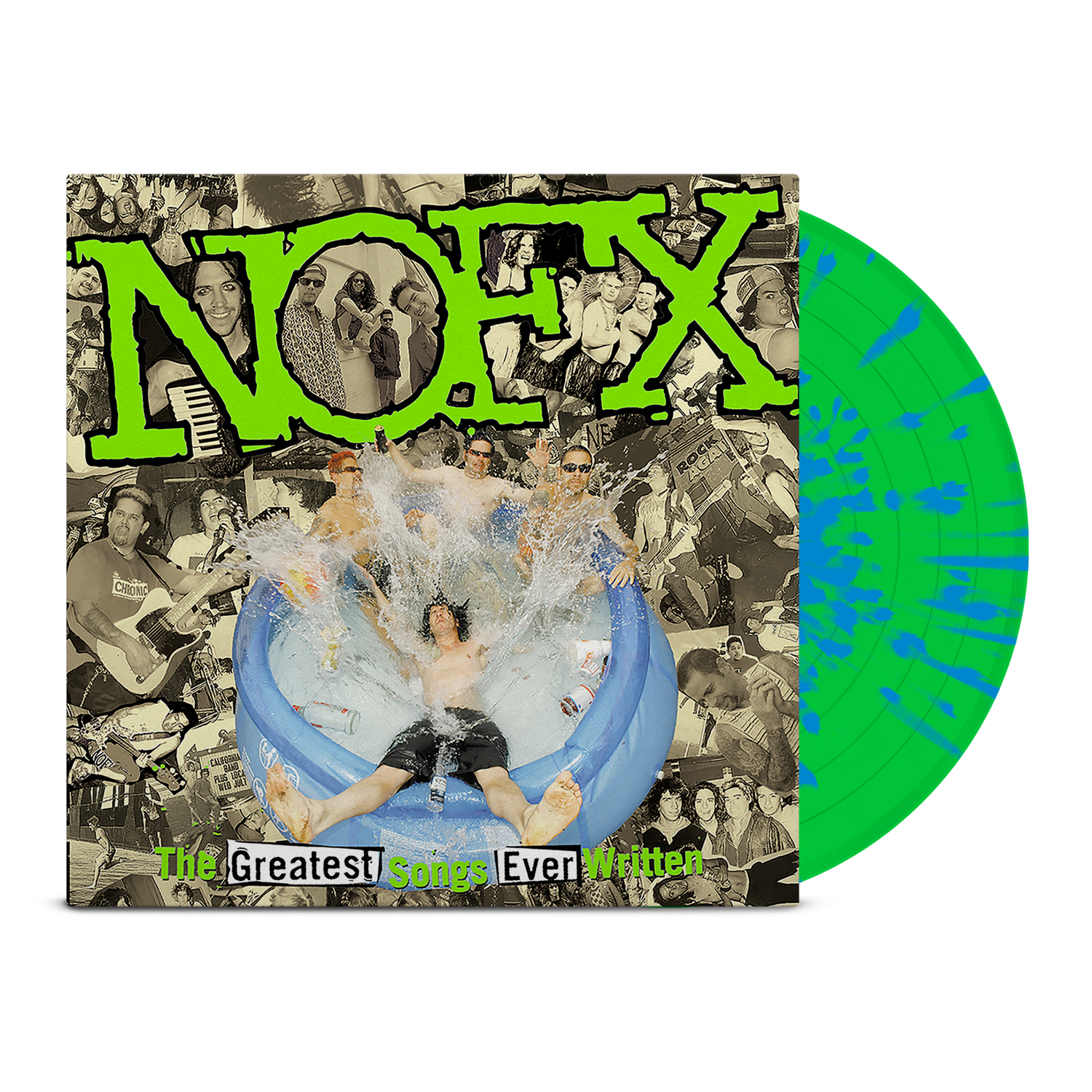 nofx-greatest-songs-ever-written-double-vinyle-vert-bleu image 1