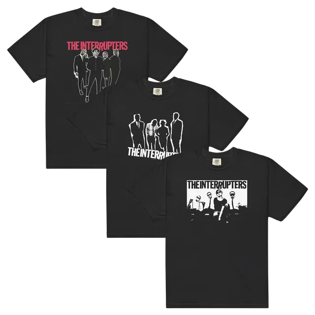 the-interrupters-t-shirt-bundle-3-tees-noir-coton image 1