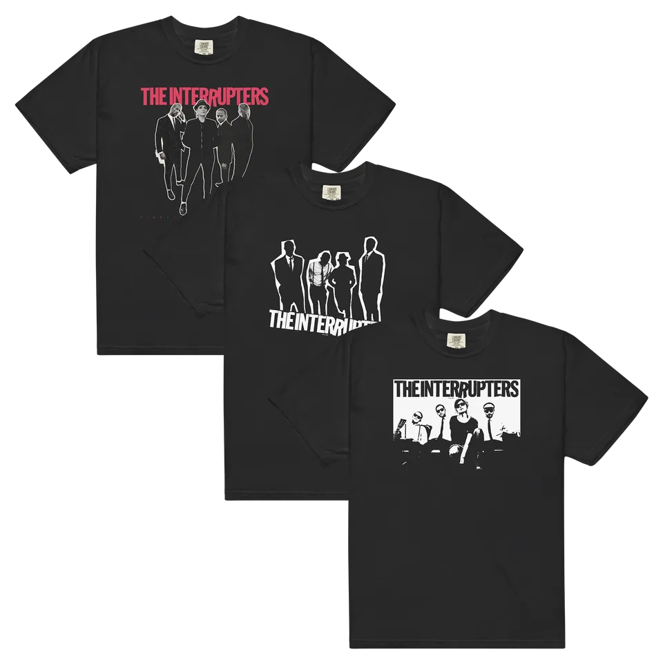 the-interrupters-t-shirt-bundle-3-tees-noir-coton image 1