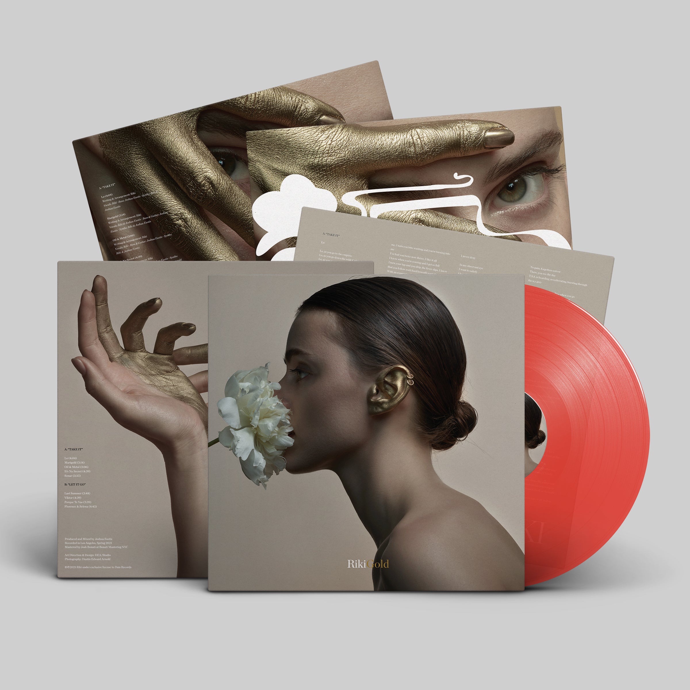 riki-gold-vinyle-lp-rouge-red-in-clear-synth-pop image 5