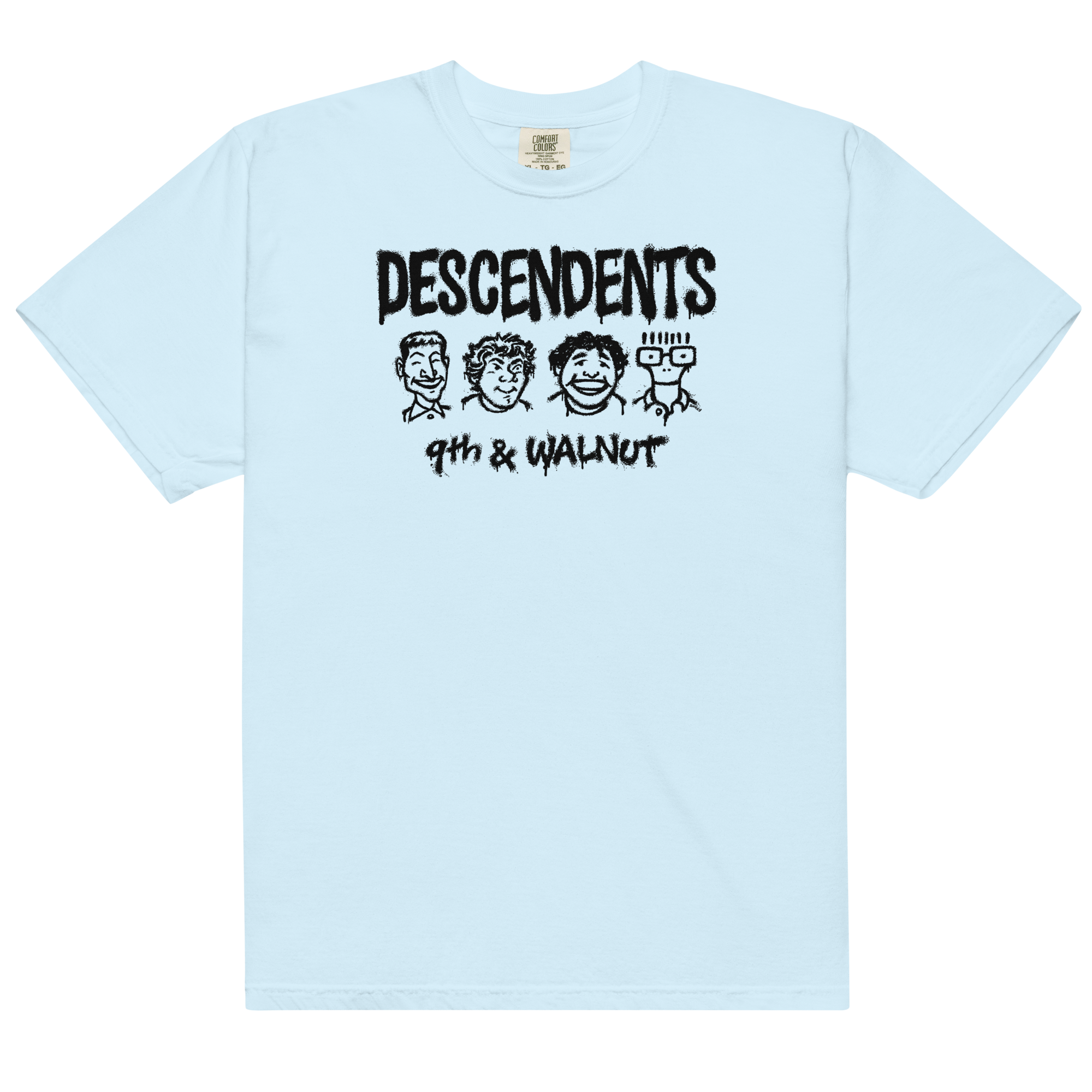 9th-walnut-graffiti-t-shirt-bleu-clair-taille-m image 1