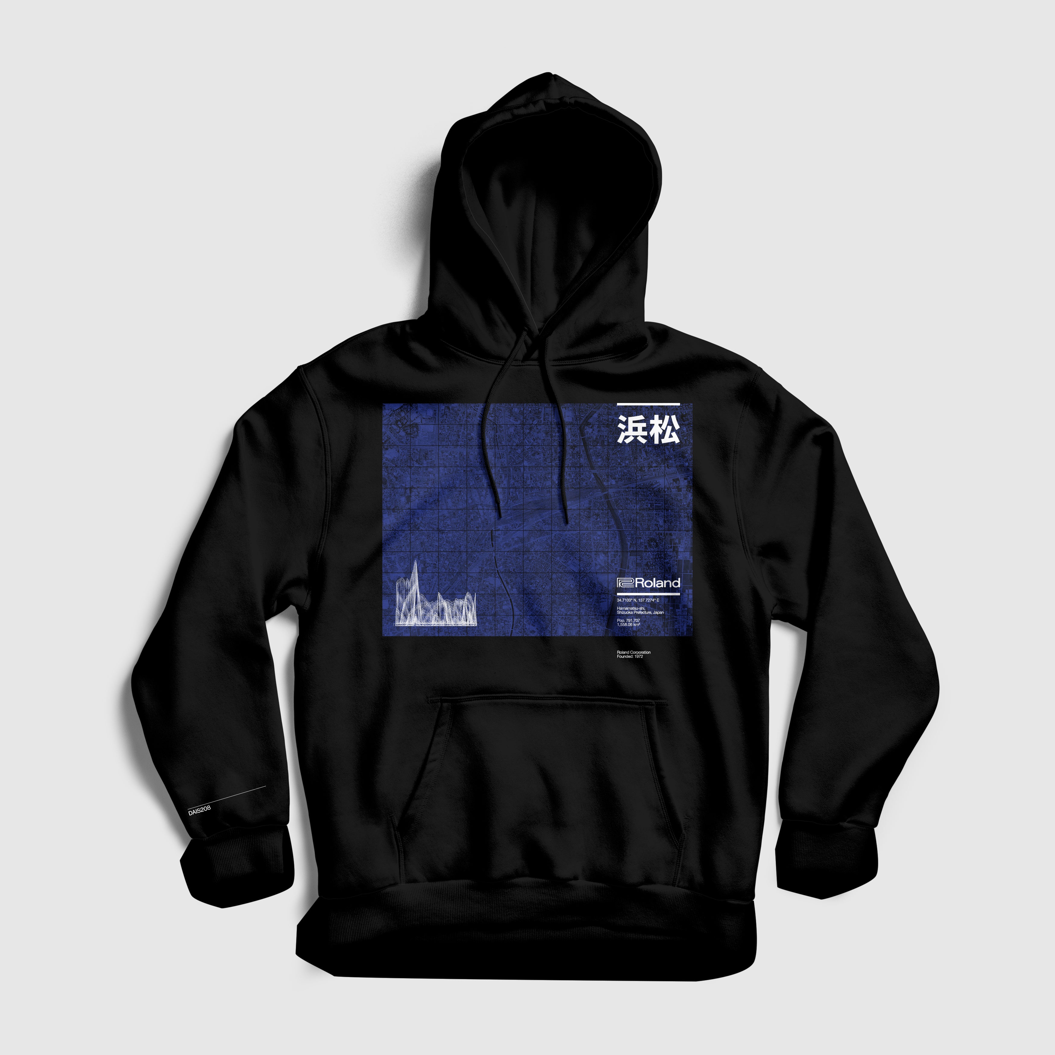dais-x-roland-origins-sweat-capuche-noir-carte image 2