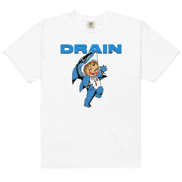 drain-kewpie-t-shirt-tee-shirt-blanc-coton image 1