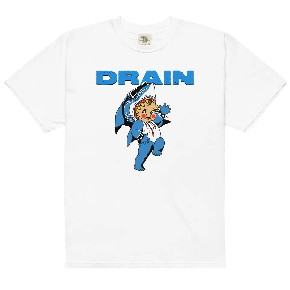 drain-kewpie-t-shirt-tee-shirt-blanc-coton image 1