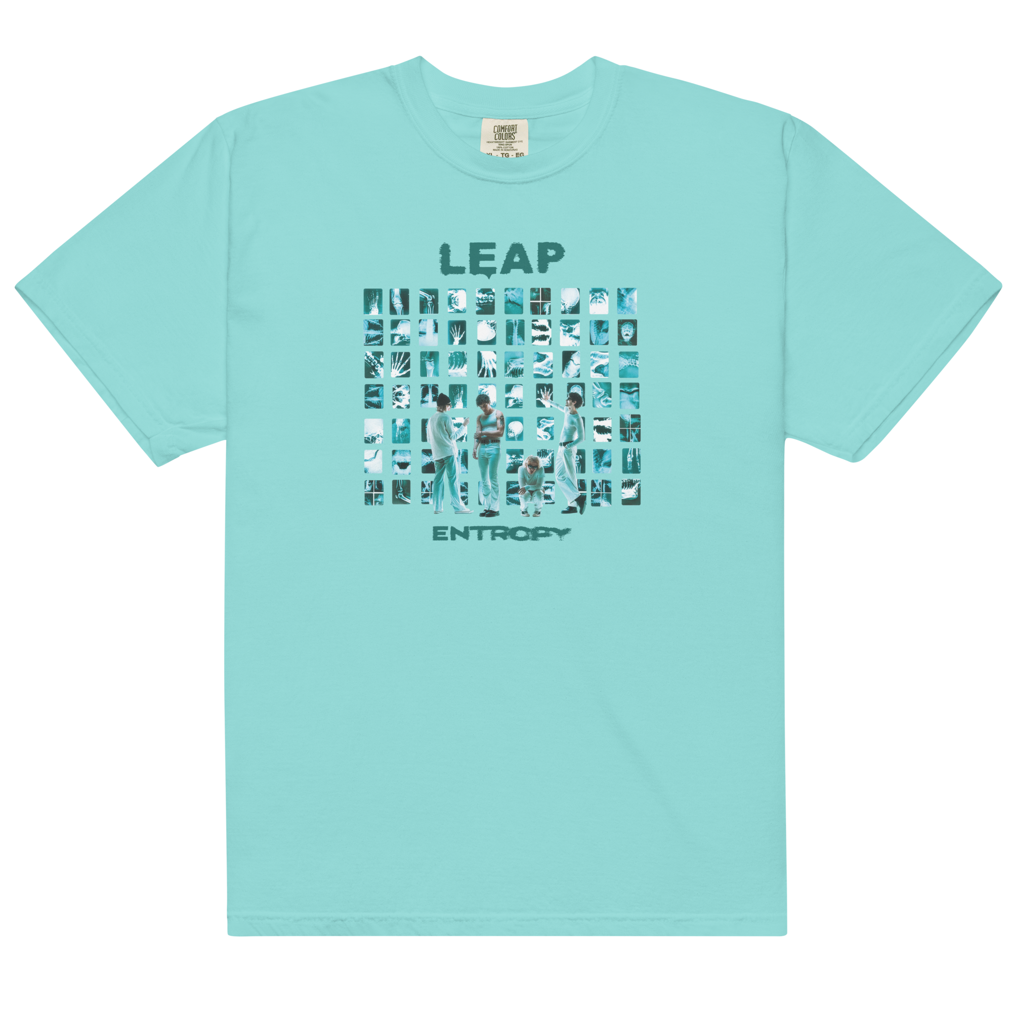 entropy-t-shirt-turquoise-coton-album-artwork image 1