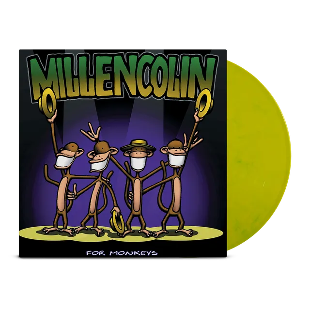 millencolin-for-monkeys-vinyle-12-vert-psychedelic-green image 1