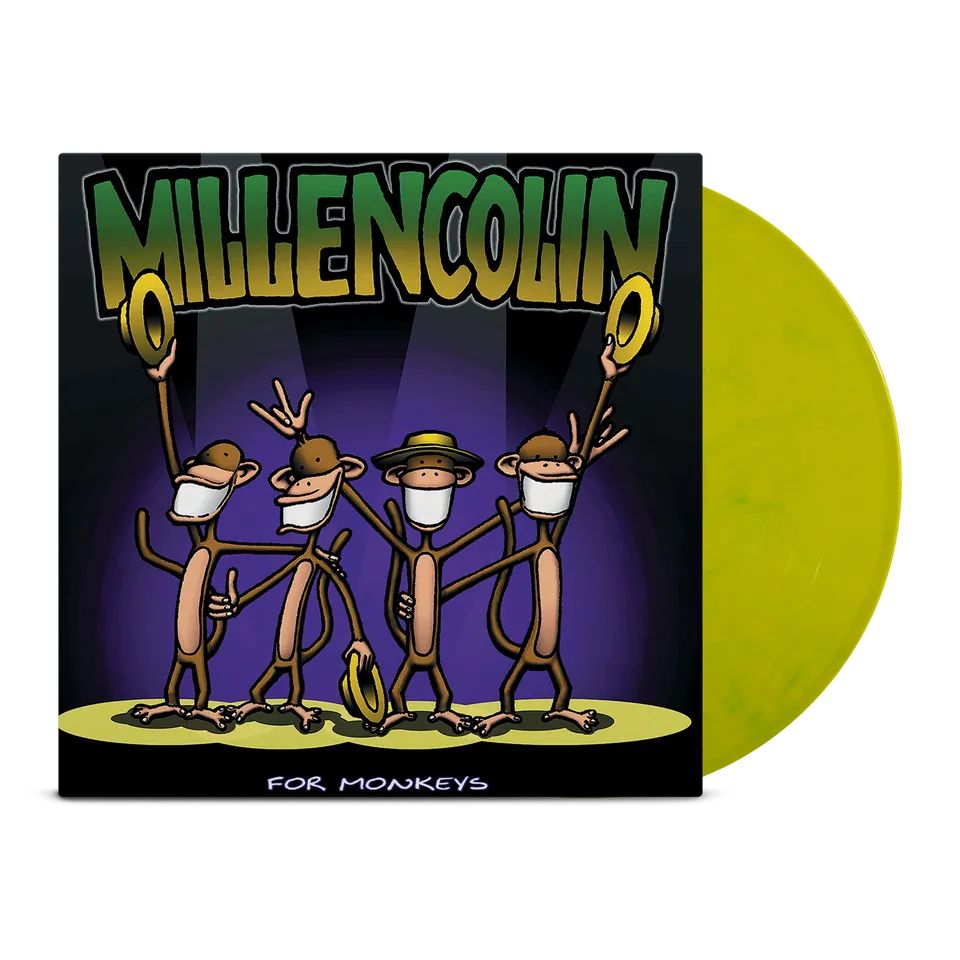 millencolin-for-monkeys-vinyle-12-vert-psychedelic-green image 1
