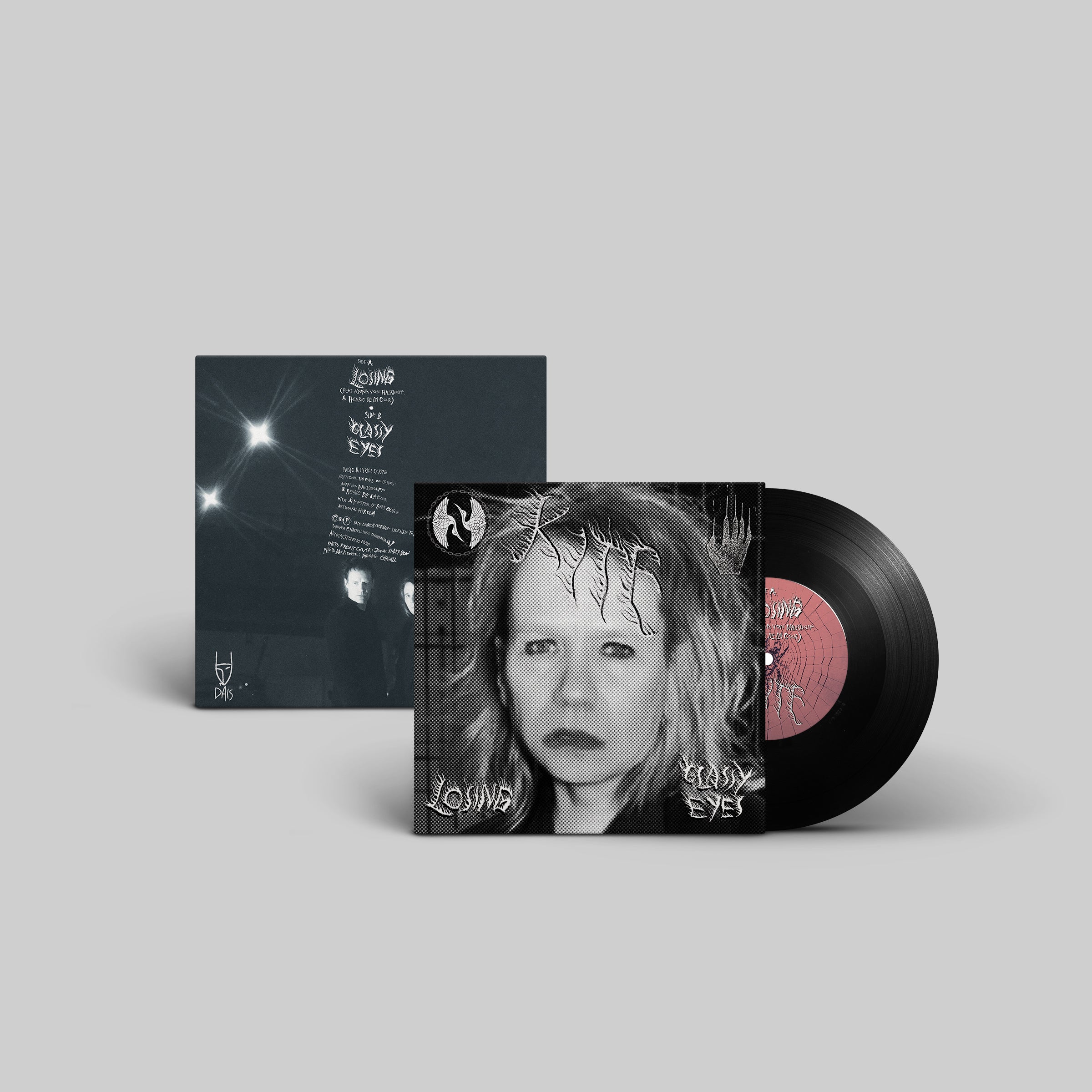 dais-records-kite-losing-glassy-eyes-vinyle-7-noir-synth-pop image 5