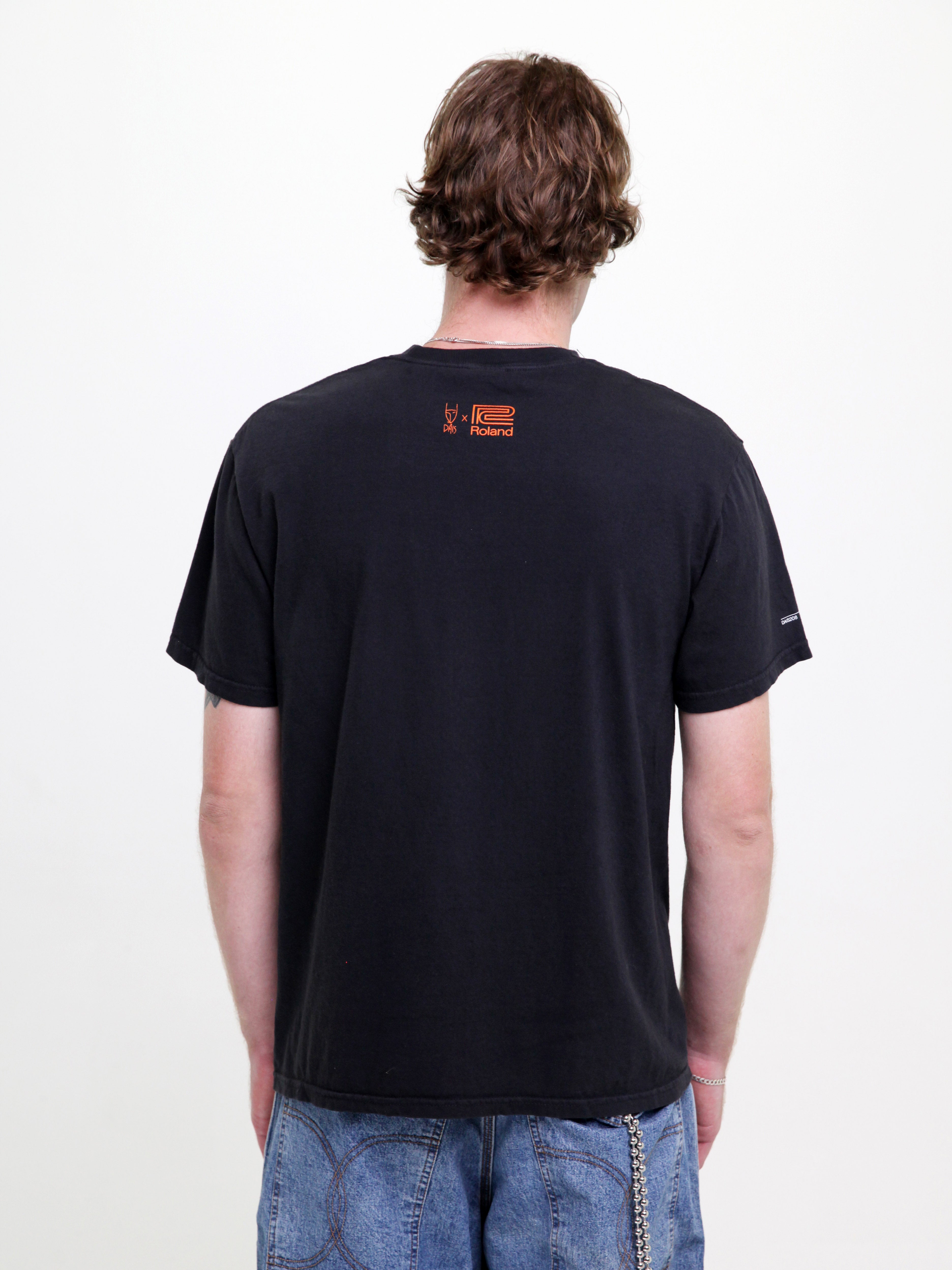 dais-x-roland-waveform-t-shirt-noir-coton-taille-l image 5
