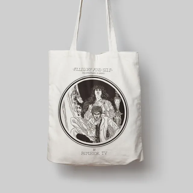 psychic-tv-allegory-self-tote-bag-sac-coton-noir image 1