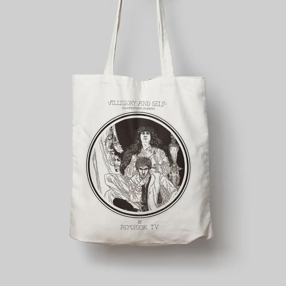 psychic-tv-allegory-self-tote-bag-sac-coton-noir image 1