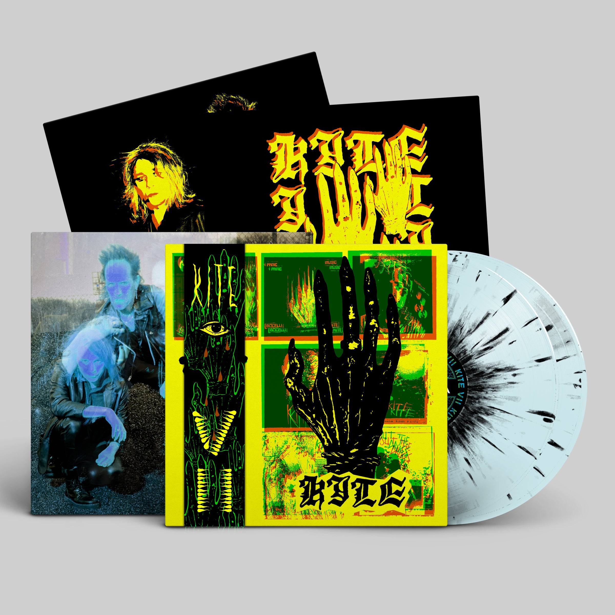 dais-kite-vii-double-vinyle-2xlp-transparent-bleu-splatter image 2