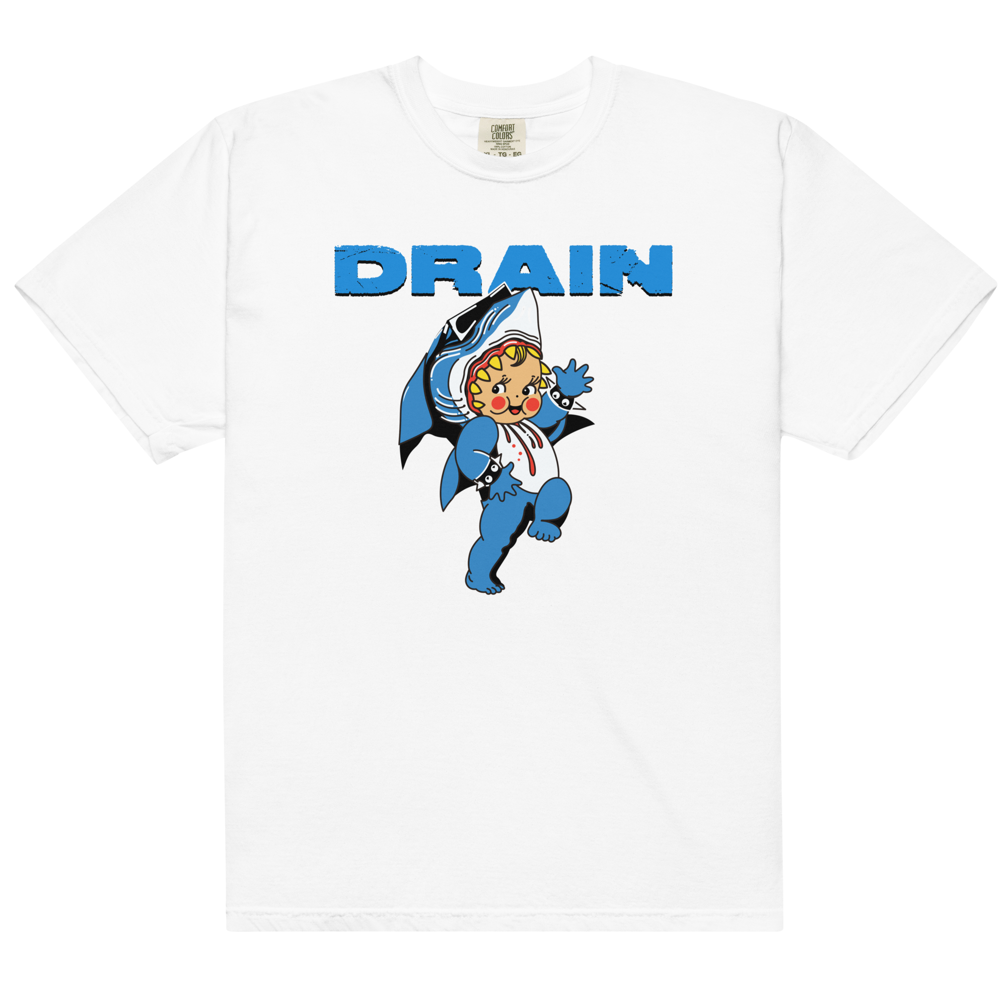 drain-kewpie-t-shirt-tee-shirt-blanc-coton image 1