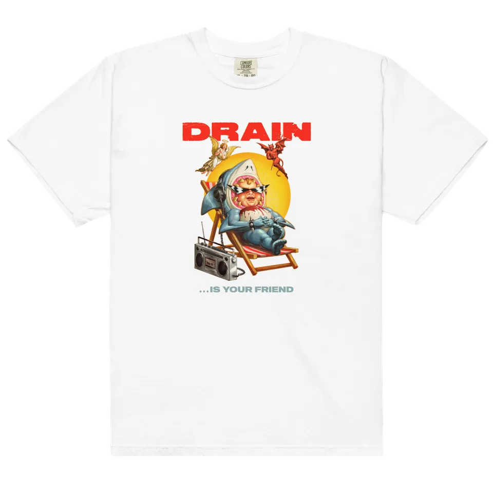 drain-is-your-friend-t-shirt-blanc-coton image 1