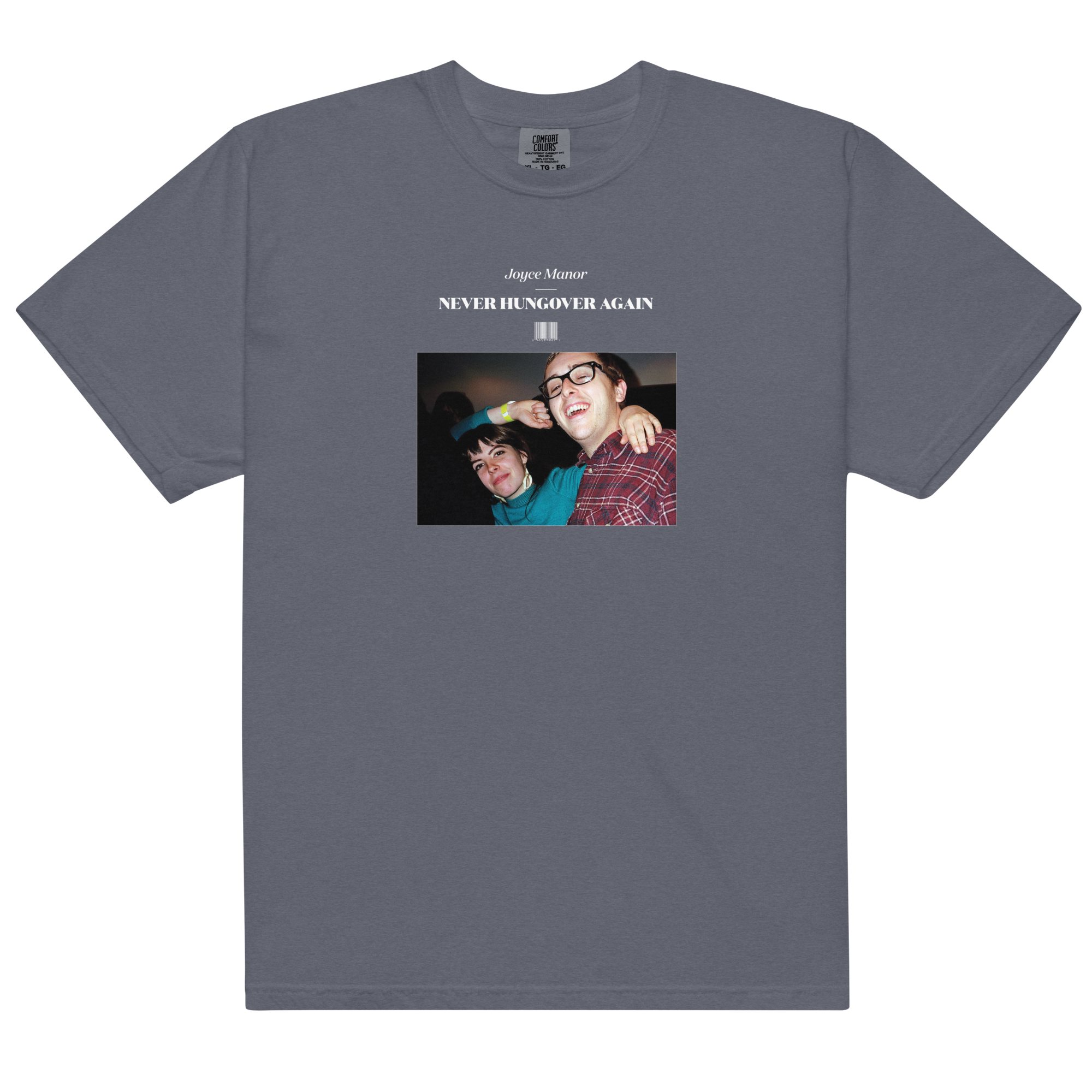 joyce-manor-never-hungover-again-t-shirt-bleu-coton image 1