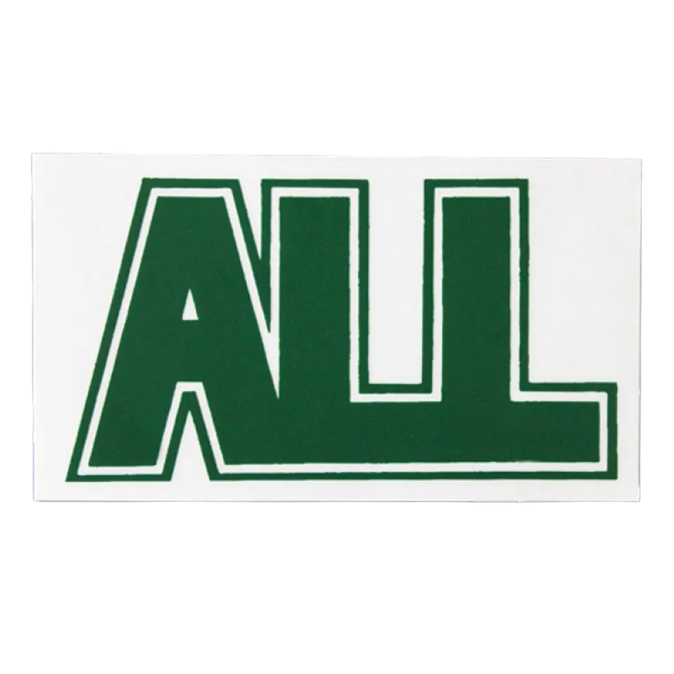 all-logo-sticker-vert-vinyle-10-x-5-cm image 1