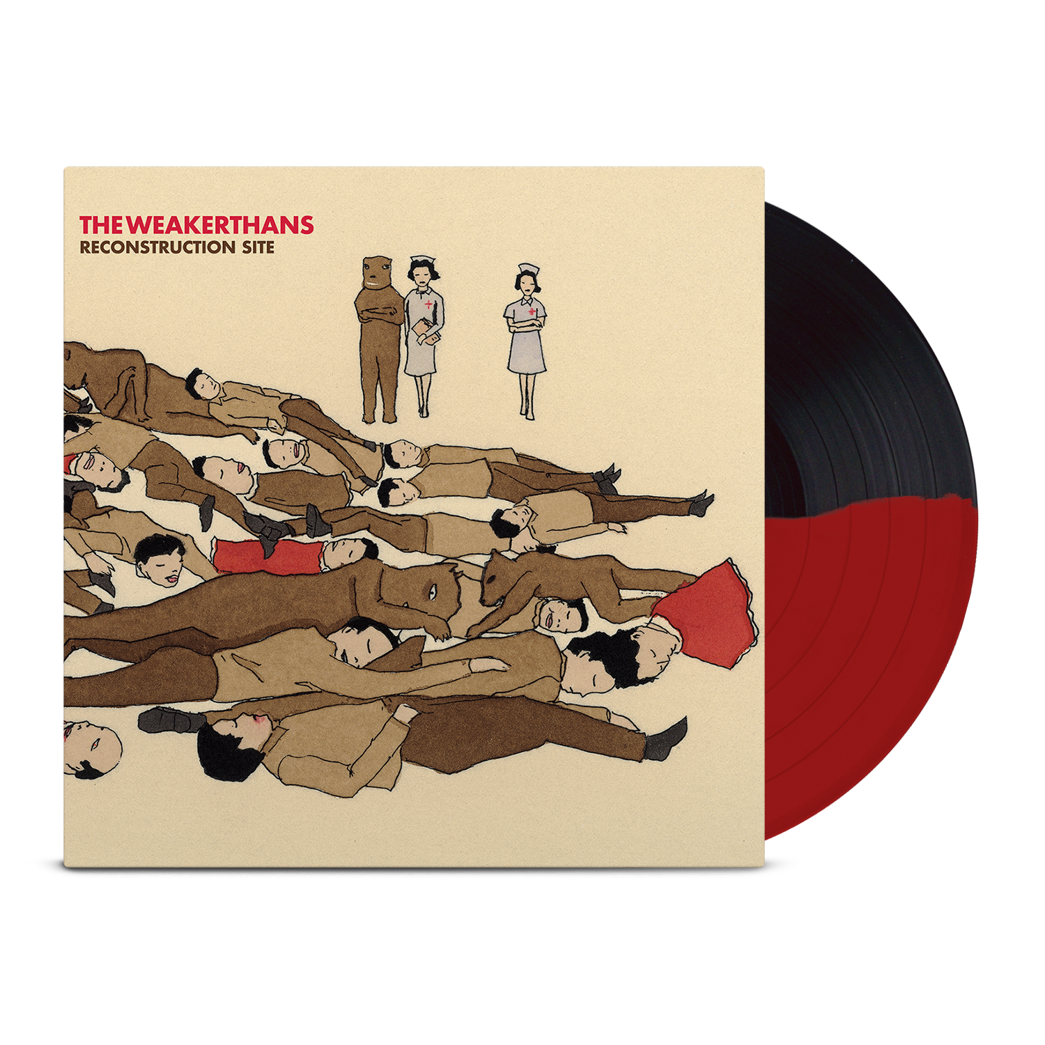 the-weakerthans-reconstruction-site-vinyle-split-rouge image 1