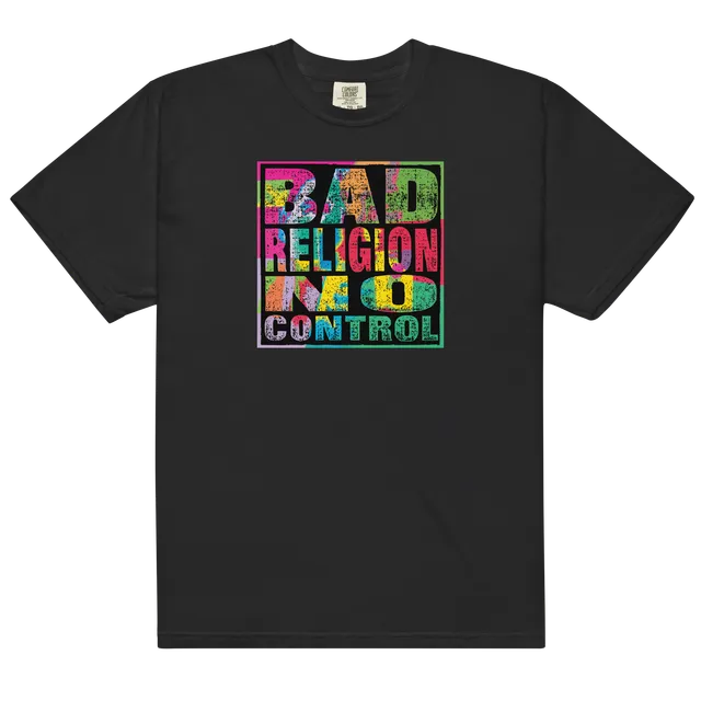 bad-religion-no-control-t-shirt-noir-coton-manches-courtes image 1