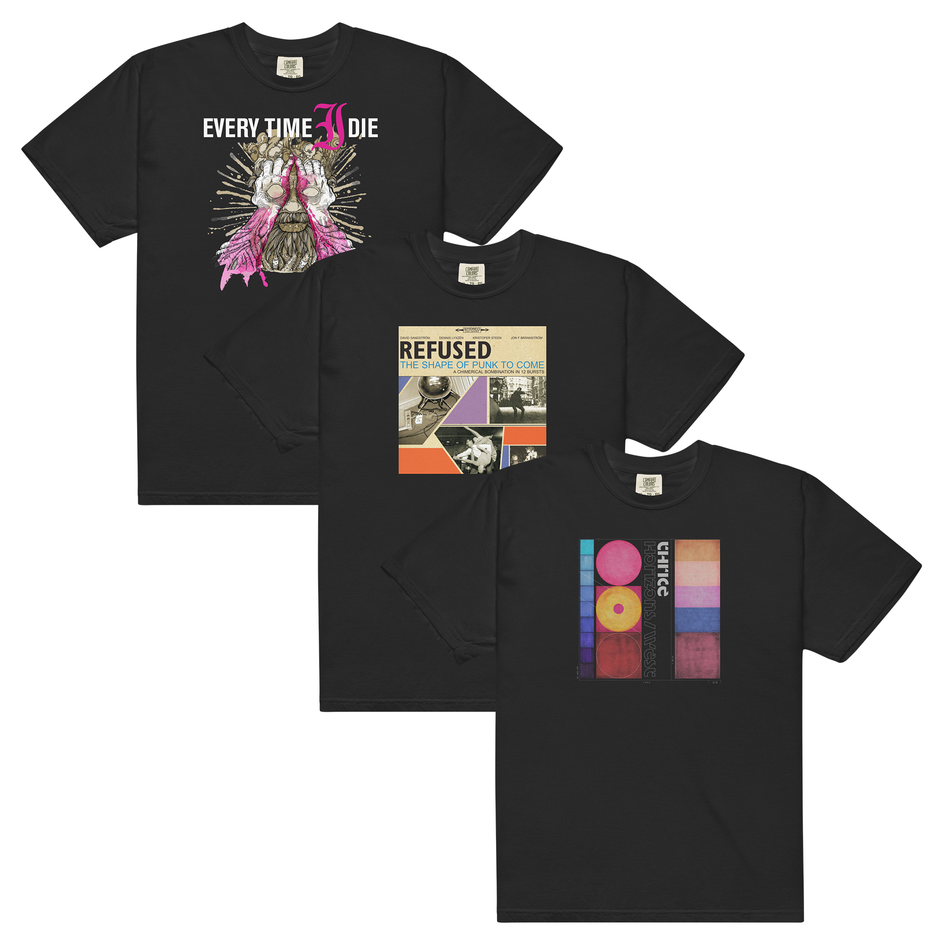 every-time-i-die-refused-thrice-lot-3-t-shirts-noirs image 1