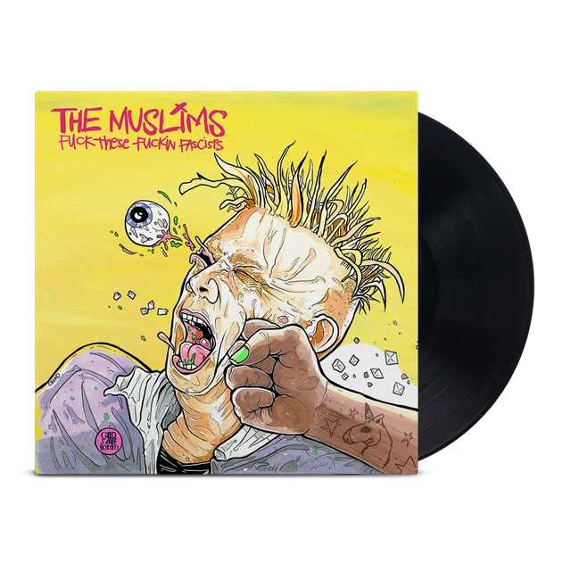 the-muslims-fuck-these-fuckin-fascists-vinyle-noir-punk image 1