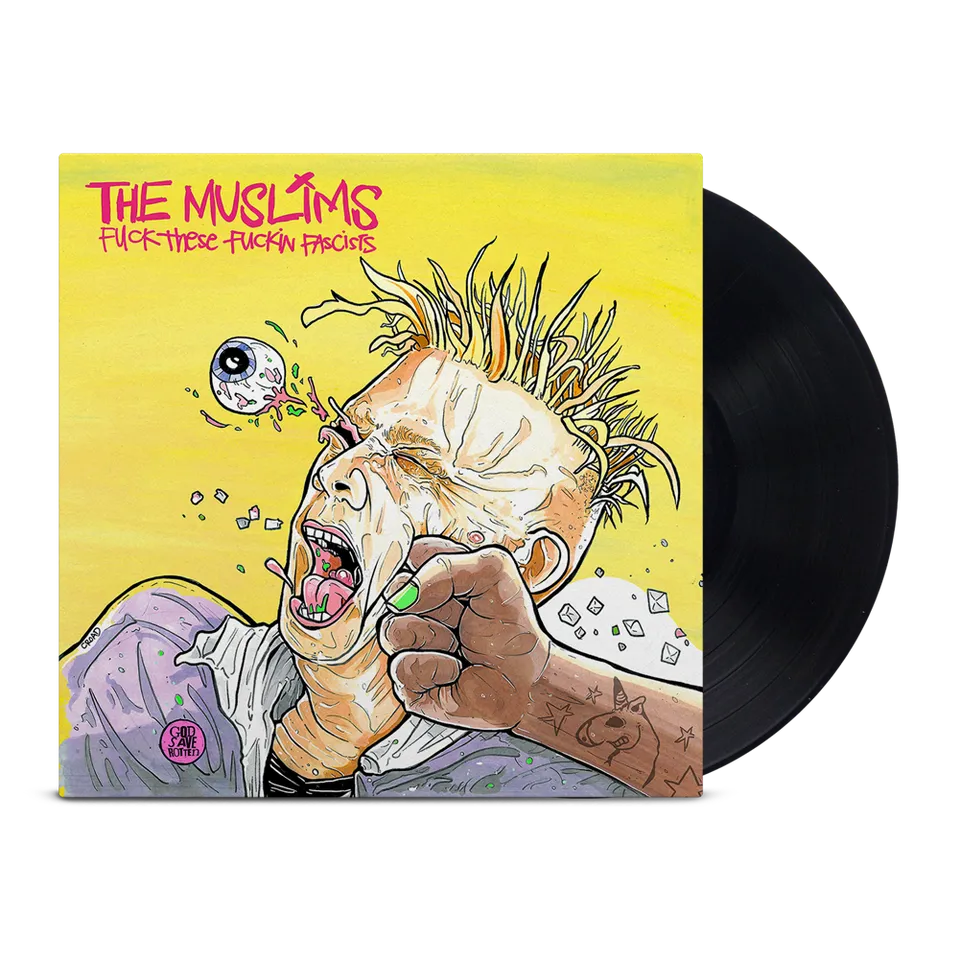 the-muslims-fuck-these-fuckin-fascists-vinyle-noir-punk image 1