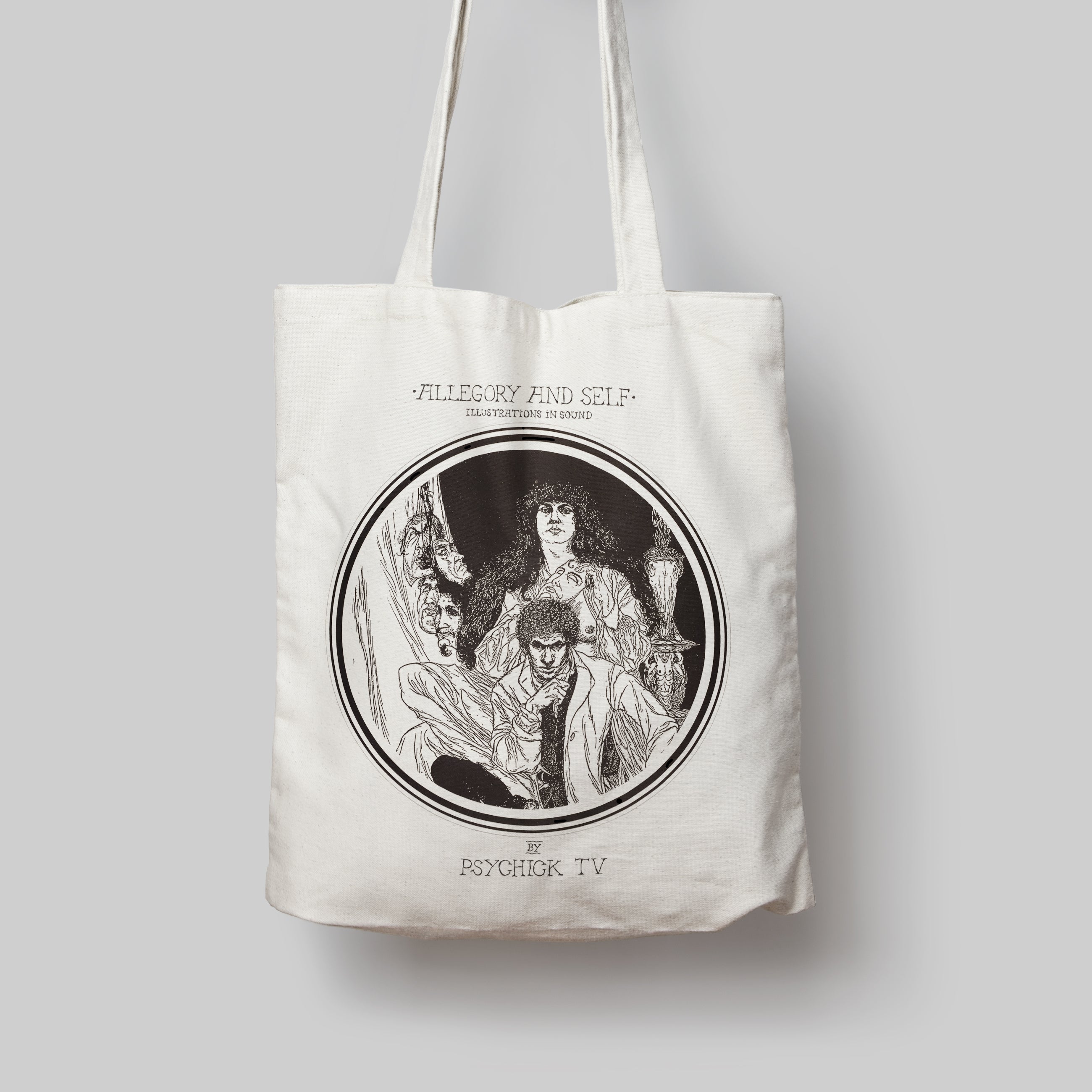 psychic-tv-allegory-self-tote-bag-sac-coton-noir image 1