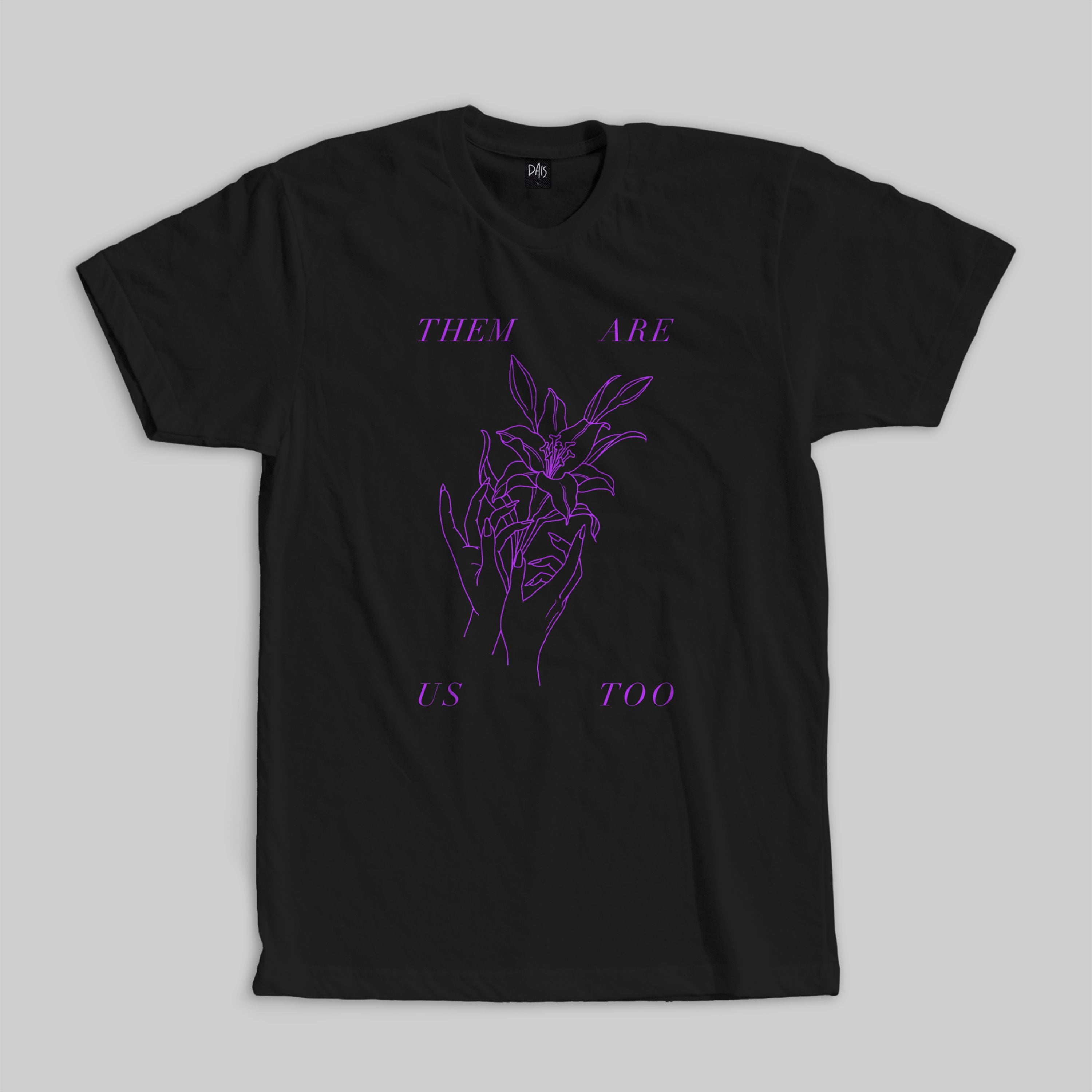 them-are-us-too-amends-t-shirt-noir-large-violet image 1