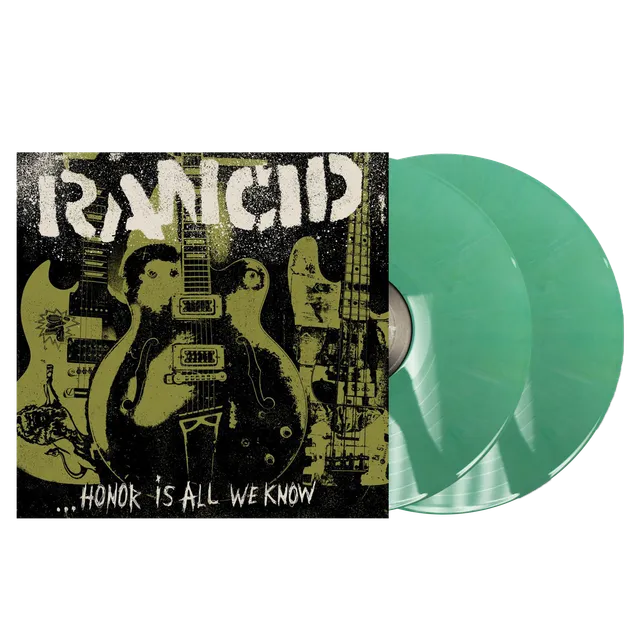 rancid-honor-is-all-we-know-vinyle-lp-green-yellow-swirl image 1