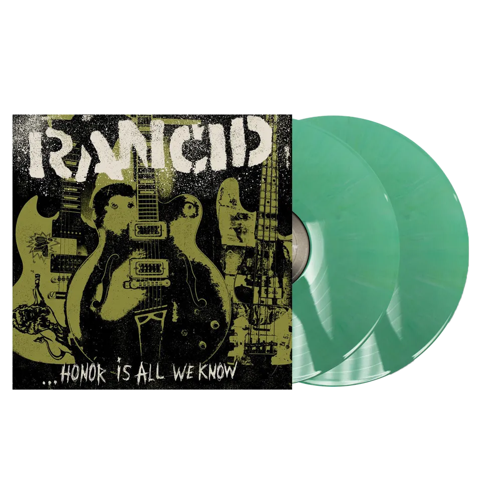 rancid-honor-is-all-we-know-vinyle-lp-green-yellow-swirl image 1
